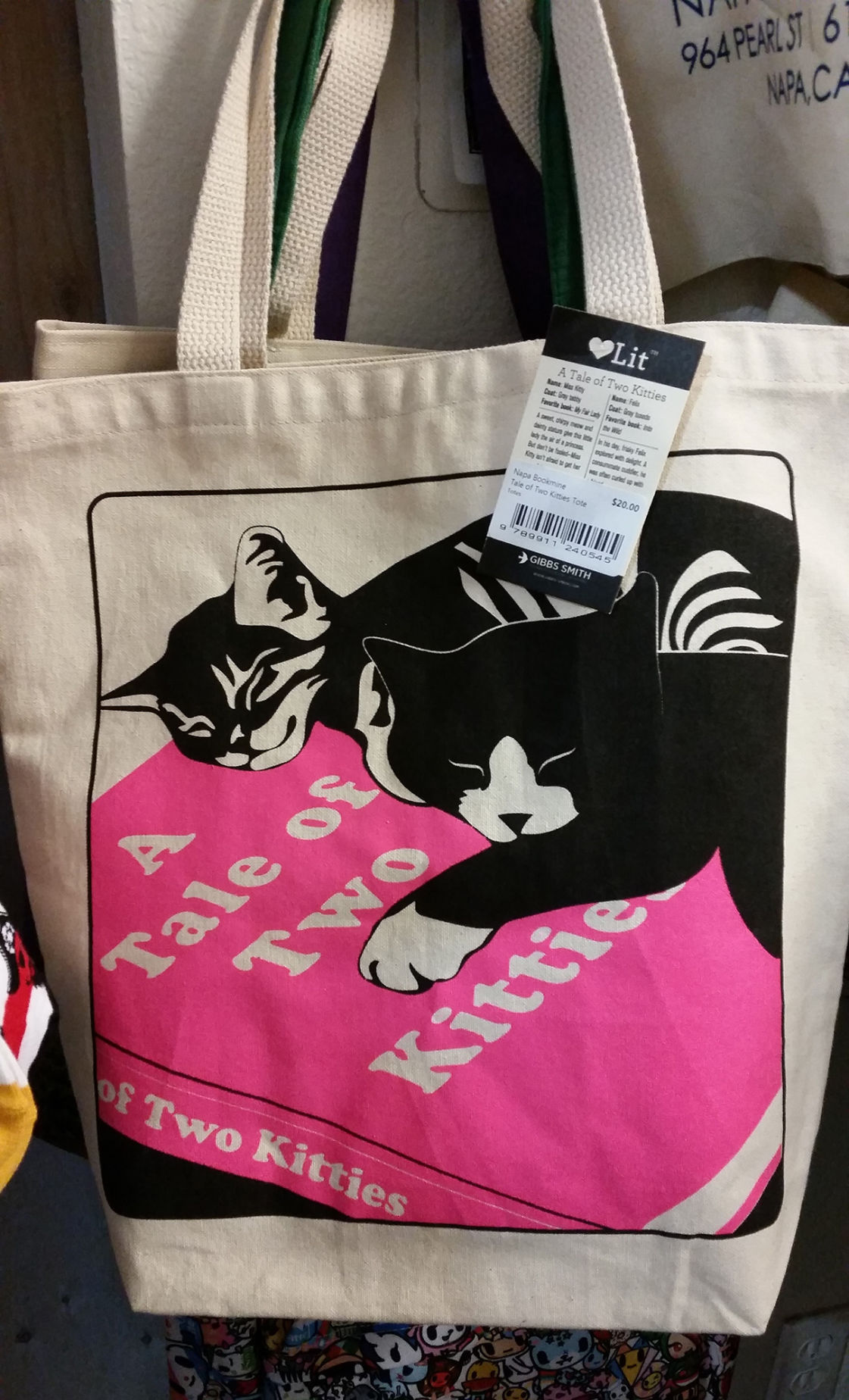 Literary tote bags